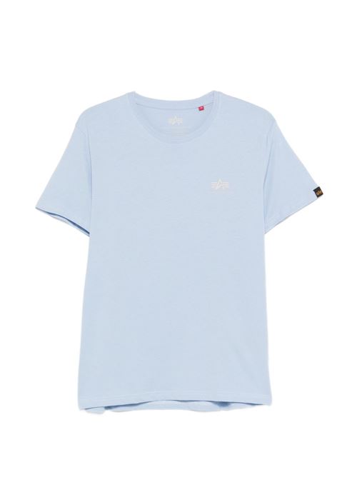 T-shirt uomo Alpha Industries celeste basic Alpha Industries | 18850540